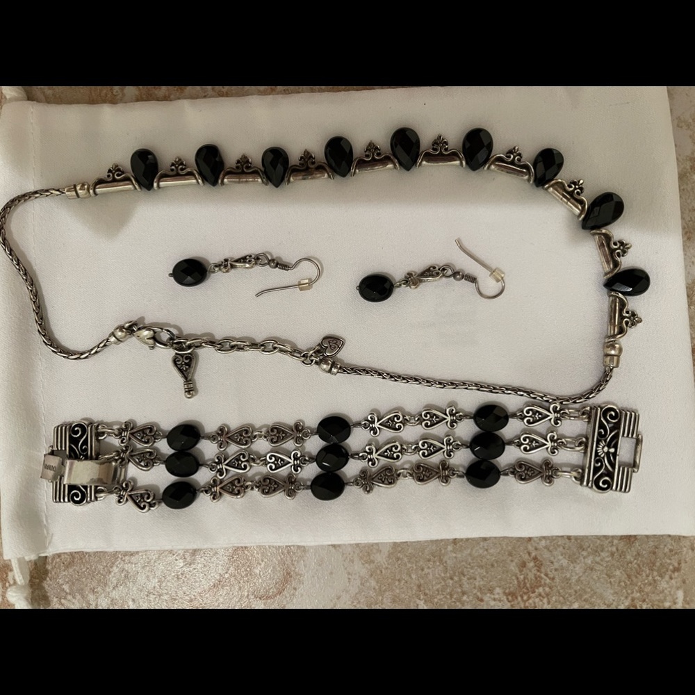 Brighton necklace, bracelet and earrings